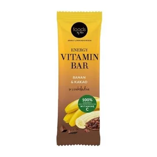 FOODS BY ANN Energy Vitamin Bar Baton Banan & Kakao bez oleju palmowego 35g - Przekąski dla dzieci - miniaturka - grafika 1