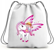 Torby szkolne - PLECAK WOREK JEDNOROŻEC SZKOLNY NA BUTY WF - miniaturka - grafika 1