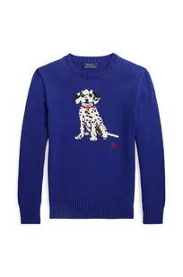 Polo Ralph Lauren sweter bawełniany dziecięcy kolor niebieski lekki - Swetry dla chłopców - miniaturka - grafika 1