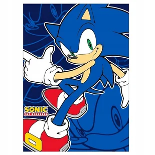 kocyk koc polarowy pled narzuta Sonic 100x140 - Koce - miniaturka - grafika 1