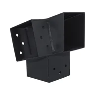 Łączniki, trójniki, kształtki - Łącznik narożnik prawy 9x9 cm 105st. 3-końce Suki Plug-in antracyt - miniaturka - grafika 1