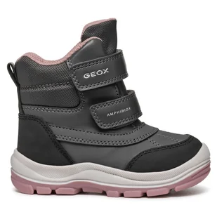 Śniegowce Geox B Flanfil Girl B Abx B463WD 050FU C9A8F S Szary - Buty dla dziewczynek - miniaturka - grafika 1