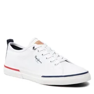 Trampki damskie - Pepe jeans Tenisówki Kenton Smart 22 PMS30811 White 800 - miniaturka - grafika 1