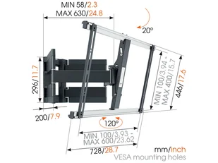 Vogel`s THIN 550 - OUTLET - RTV OUTLET - miniaturka - grafika 3