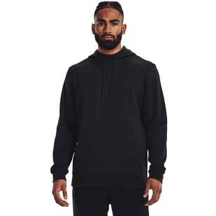 Męska bluza treningowa Under Armour UA Armour Fleece Hoodie - czarna - UNDER ARMOUR - Bluzy sportowe męskie - miniaturka - grafika 1