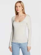 Bluzki damskie - Guess Bluzka Carrie O2BM31 KBBU1 Szary Regular Fit - miniaturka - grafika 1