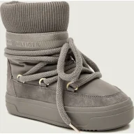 Śniegowce damskie - Tommy Hilfiger Śniegowce | zamsz - miniaturka - grafika 1