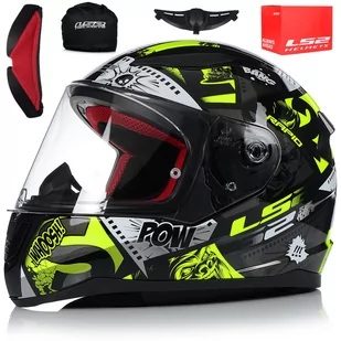 LS2, kask motocyklowy Rapid mini winieta czarna żółta, S - Kaski motocyklowe LS2, kask motocyklowy Rapid mini winieta czarna żółta, S - Kaski motocyklowe - miniaturka - grafika 1