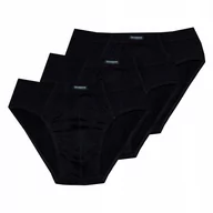 Majtki męskie - Henderson 3Pak 100% Bawełna Slipy Czarne Rozm Xxl - miniaturka - grafika 1