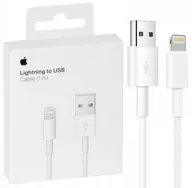 Kable komputerowe i do monitorów - Apple GSM1005 Kabel Usb - Lightning 1m biały do iP - miniaturka - grafika 1