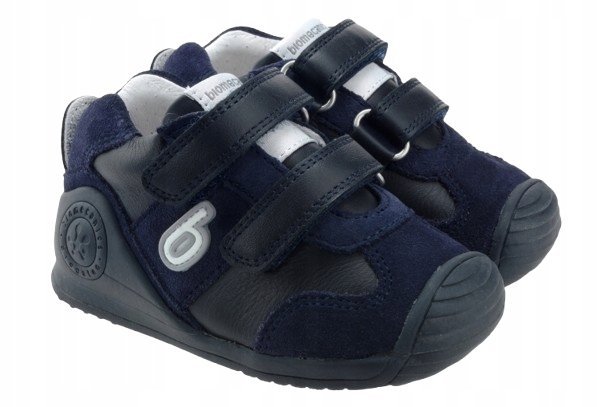 BIOMECANICS PÓŁBUTY CHŁOPIĘCE GRANATOWE SKÓRZANE 19 3_A