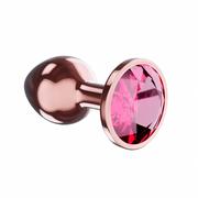 Biżuteria erotyczna - Plug-Butt Plug Diamond Ruby Shine L Rose Gold - miniaturka - grafika 1