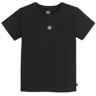 Koszulki dla dziewczynek - Cool Club, T-shirt dziewczęcy, czarny - miniaturka - grafika 1