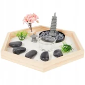 Świeczniki - Ogród ZEN ogródek zestaw do relaksacji świecznik na podgrzewacz 24 x 21 - miniaturka - grafika 1