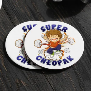 Okrągła podkładka pod kubek - Super chłopak - Kubki - miniaturka - grafika 1
