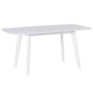 Beliani Stół do jadalni rozkładany 120/160 x 80 cm biały SANFORD 53949 - Stoły - miniaturka - grafika 1