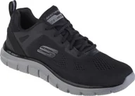 Trampki męskie - Skechers męskie trampki TRACK BROADER czarno-białe, kolor:czarny, rozmiar EU:48½ - miniaturka - grafika 1