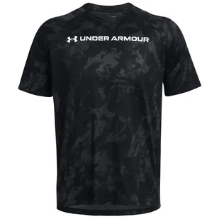 Koszulka męska Under Armour Tech ABC Camo SS Rozmiar: XL / Kolor: czarny - Koszulki sportowe męskie - miniaturka - grafika 1
