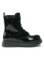 Buty dla dziewczynek - Tommy Hilfiger Kozaki T4A5-33032-1237 M Czarny - miniaturka - grafika 1