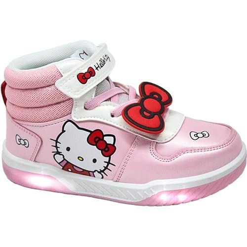 Sportowa podeszwa PVC światła Hello Kitty dla chłopców i dziewcząt Oficjalne buty dziecięce, wygodne, wytrzymałe - sportowe światła Hello Kitty do codziennego użytku, zajęcia szkolne i rekreacyjne
