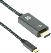 Złącza, przejściówki, adaptery - Adapter AV Pawonik KABEL USB C DO HDMI 2.1 2M UHD 4K/120HZ 8K MACBOOK - miniaturka - grafika 1
