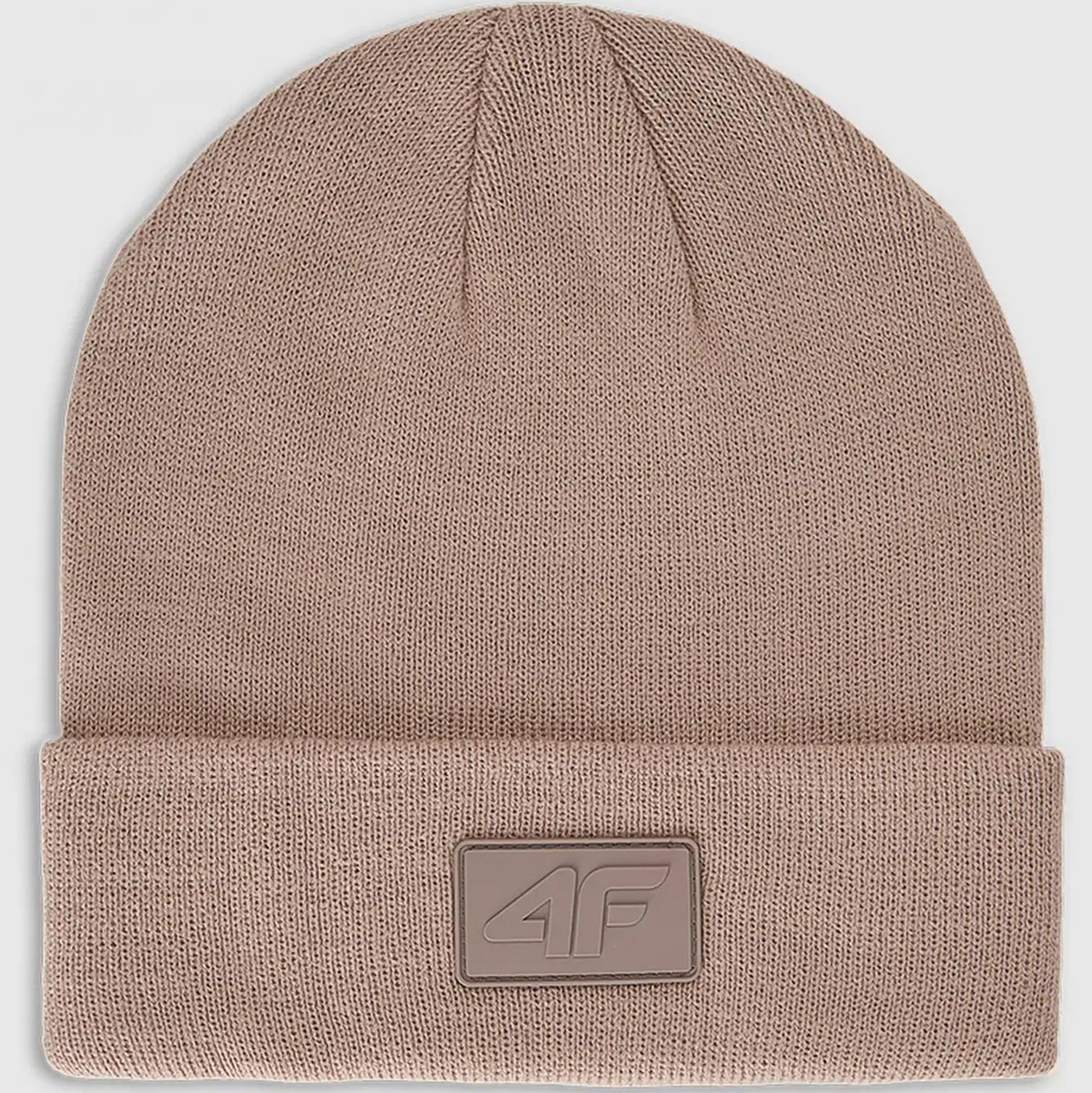 Czapka Dziecięca 4F Zimowa Beanie Bawełna Beżowa 4FJWAW25ACAPU653 Beżowy One size