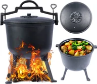 Grille - Kociołek myśliwski żeliwny garnek węgierski na ognisko grill 10l - miniaturka - grafika 1