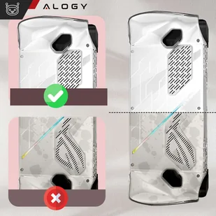 Etui do konsoli Asus Rog Ally Clear Case obudowa pokrowiec silikonowe nakładka Alogy przezroczyste - Części i akcesoria do laptopów - miniaturka - grafika 10