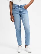 Spodnie damskie - Gant Jeansy Kobiety Bawełna niebieski jednolity, 27-32 - miniaturka - grafika 1