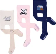 Rajstopy dziecięce - Rajstopy dziewczęce bawełniane we wzory z ABS 3PAK 92-98 YOCLUB - miniaturka - grafika 1