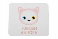 Podkładki pod mysz - Podkładka pod mysz z kotem Angora turecka - miniaturka - grafika 1