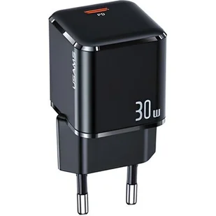 Usams Ładowarka sieciowa T45 CC148TC01 30W Czarny - Ładowarki do telefonów - miniaturka - grafika 1