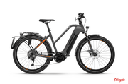 Rowery elektryczne - Haibike Trekking S 10 Mid Szary 2021 - miniaturka - grafika 1