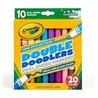 Przybory szkolne - Crayola Markery dwustronne zmywalne Double Doodlers - miniaturka - grafika 1