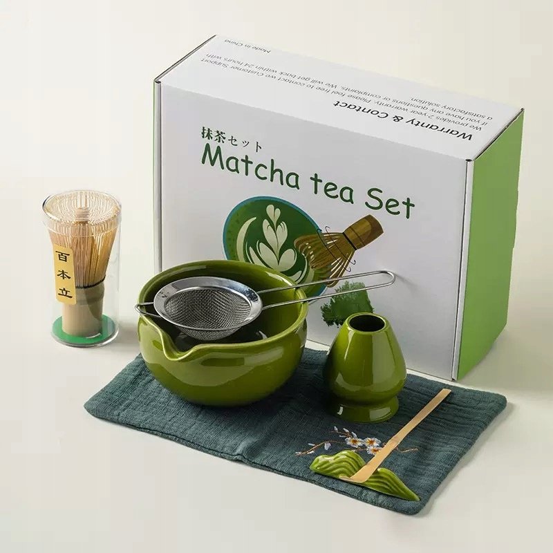 Zestaw Do Herbaty Matcha Z Bambusa Chashaku Dianlv 7 Elementów