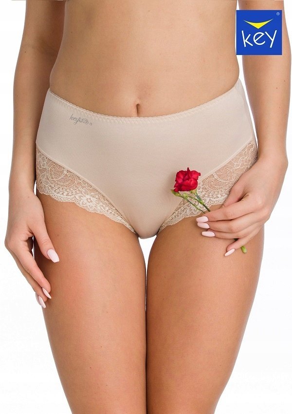 Figi damskie key lpf-111, 2-pak, beżowe 3xl