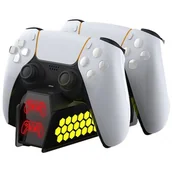 Akcesoria do Playstation - Podwójna stacja ładująca DOBE TP5-3571 do kontrolerów PS5 - miniaturka - grafika 1