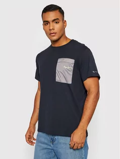 Koszulki męskie - Pepe Jeans T-Shirt Abner PM508074 Granatowy Regular Fit - grafika 1
