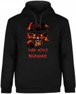 Bluzy męskie - BLUZA MĘSKA Z KAPTUREM FREDDY KRUGER HORROR PREZENT CZARNA R-M A229 - miniaturka - grafika 1
