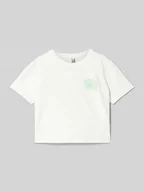 Koszulki dla dziewczynek - T-shirt krótki z nadrukiem z motywem - miniaturka - grafika 1