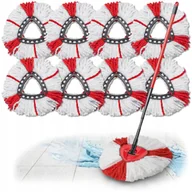 Miotły, szufle, mopy - 8x WKŁAD do MOPA OBROTOWEGO VILEDA KOŃCÓWKA DO MOPA VILEDA TURBO CHŁONNY ZAPAS - miniaturka - grafika 1