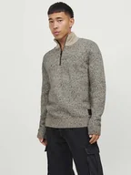 Swetry męskie - Jack & Jones Sweter "Space" w kolorze beżowym - miniaturka - grafika 1