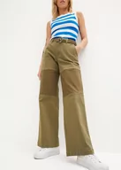 Spodnie damskie - Spodnie twillowe patchworkowe - bonprix - miniaturka - grafika 1