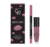 Szminki - Golden Rose Matte Lipkit Zastaw do Ust Blush Pink R-MLK-BLP - miniaturka - grafika 1