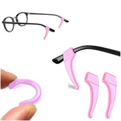 Akcesoria do okularów - Stopery silikonowe antypoślizgowe na okulary - RÓŻOWE - miniaturka - grafika 1