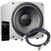 Głośniki i kolumny - SVS SB-1000 Pro (SB1000 Pro)– Subwoofer aktywny + SoundPath RCA Audio 3m Piano Gloss White - miniaturka - grafika 1