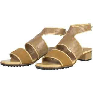 Skórzane Sandały Damskie Na Słupku Modne Stylowe Na Obcasie Wygodne Lekkie Eleganckie Lacoste 39 - Sandały damskie - miniaturka - grafika 1
