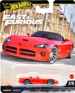 Samochody i pojazdy dla dzieci - Mattel Hot Wheels Premium 2003 Dodge Viper SRT10 1:64 - Szybcy i Wściekli - miniaturka - grafika 1
