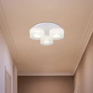 Lampy sufitowe - Globo Lampa sufitowa LED Belinda, biały / opal, salon / jadalnia, szkło - miniaturka - grafika 1