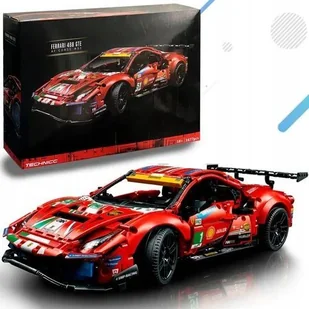 Mega Zestaw Klocków Ferrari 488 Gte Af Corse #51 / Duzy Czerwony Model - Klocki Mega Zestaw Klocków Ferrari 488 Gte Af Corse #51 / Duzy Czerwony Model - Klocki - miniaturka - grafika 1